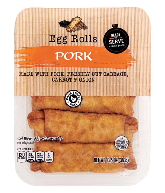 Park Street Deli Egg Rolls, Pork (13.5 oz)