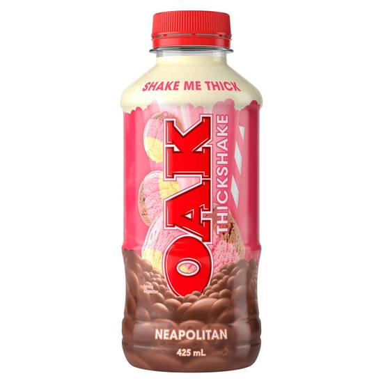 Oak Thickshake Neopolitan Flavoured Milk 600ml