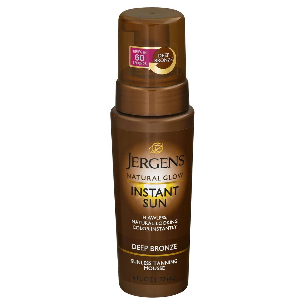 Jergens Natural Glow Instant Sun Deep Bronze Tanning Mousse