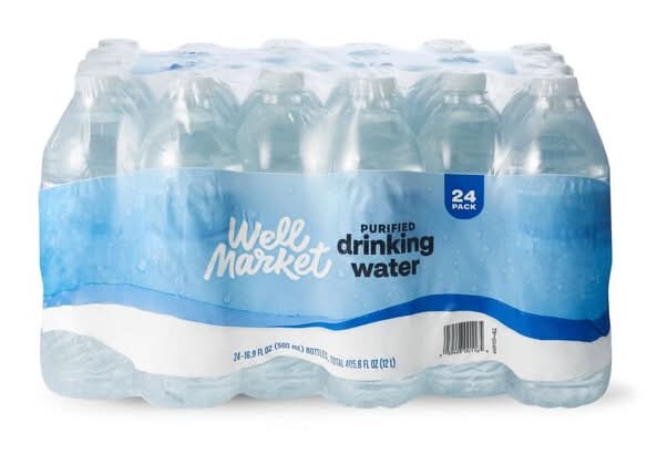 Well Market Purified Water Bottles (24 x 16.9 fl oz)