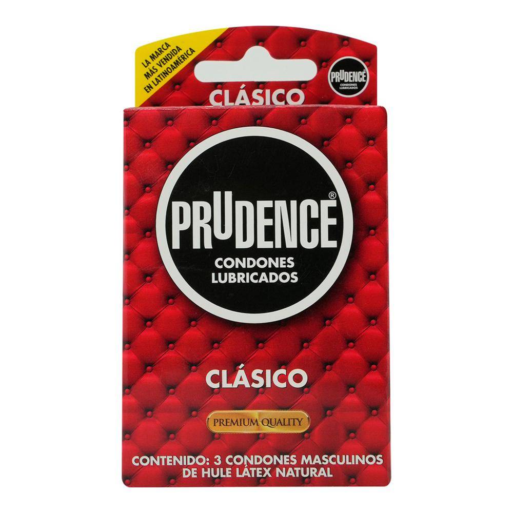 Prudence · Condón de látex lubricado clásico (3 un)