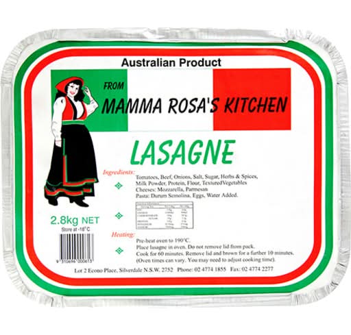 Mamma Rosa's Kitchen Lasagne (2.1kg)