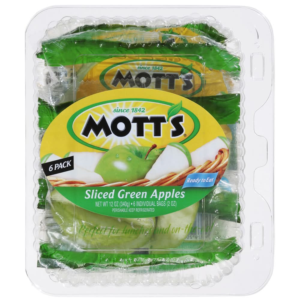 Mott's Sliced Green Apples (6 x 2 oz)