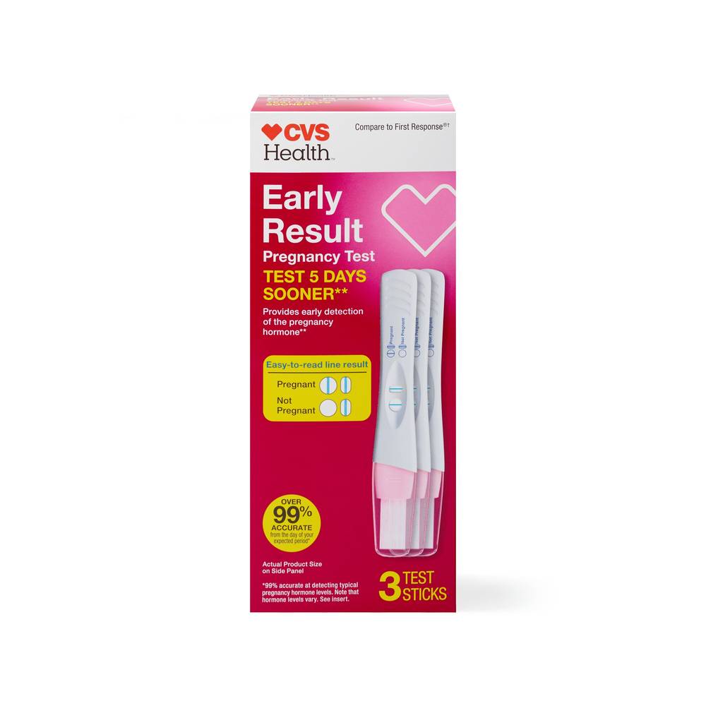 CVS Health Early Result Pregnancy Test, 3 CT