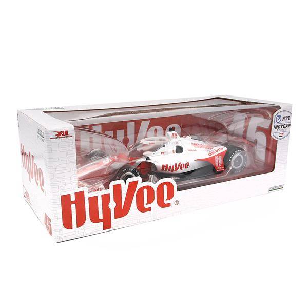 NTT INDYCAR Series 2022 Race Car 1:18 #45 Jack Harvey HY-VEE,  White