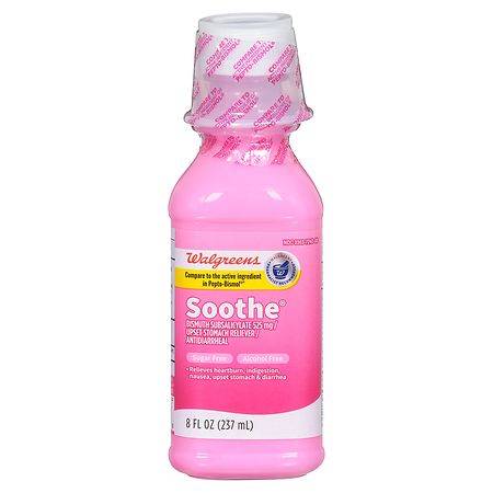 Walgreens Soothe Upset Stomach Reliever / Antidiarrheal (8 fl oz)