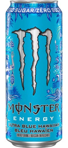 Monster Energy Zero Sugar Drink, Ultra Blue Hawaiian (473 ml)
