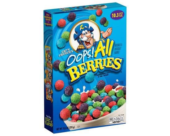 Cap'n Crunch · All Berries Sweetened Corn & Oat Cereal (10.3 oz)