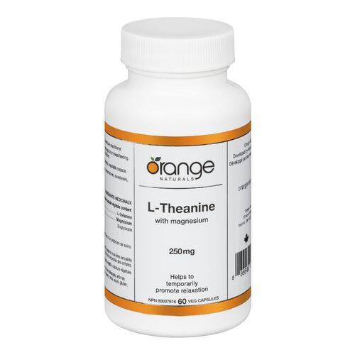 Orange Naturals L-Theanine With Magnesium Capsules 250 mg (80 g)
