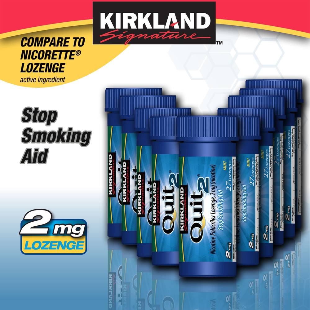 Kirkland Signature Quit2 Mint 2 mg Lozenge, 270-pieces