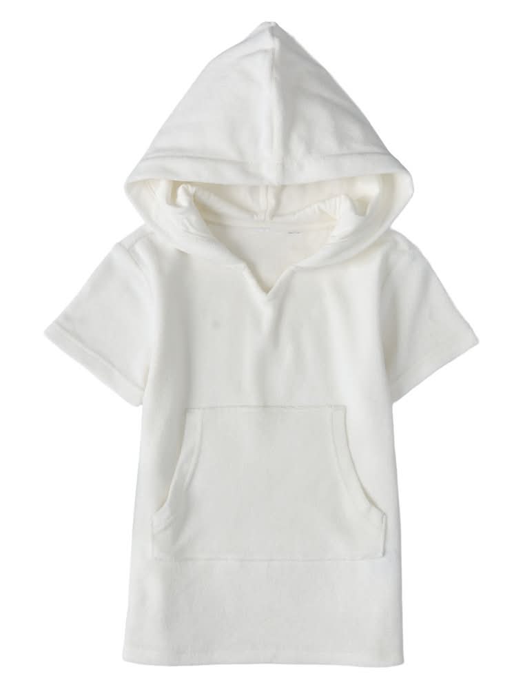 Lily & Dan/ L&D White Toddler Swim Cover Up, 2T/3T
