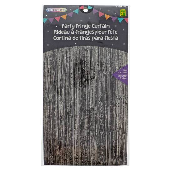 # Party Foil Fringe Curtain Backdrop (39.4" W X 78.7" L)