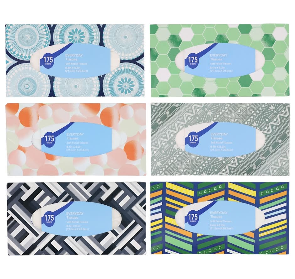 2-Ply Facial Tissues Boxes (6 x 1050 ct)