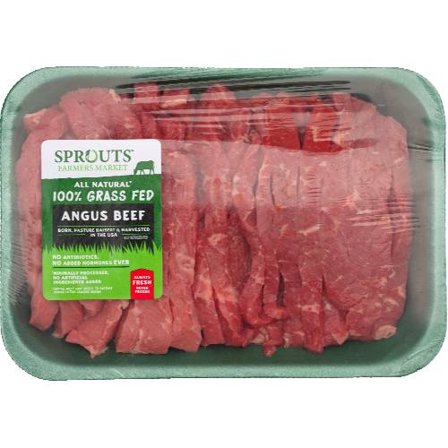 Sprouts 100% Angus Grass-Fed Beef For Stir Fry (Avg. 1.25lb)