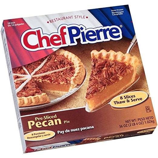 Frozen Chef Pierre - 10" Pecan Pie, Pre-Baked
