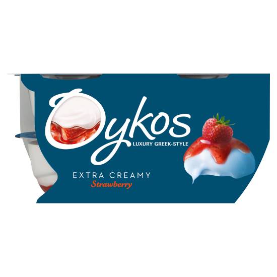 Oykos Strawberry Greek Style Yogurt 4 X 110g