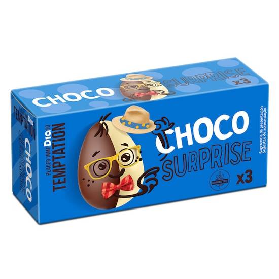 Huevo de chocolate con sorpresa Temptation caja 60 g