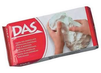 Pasta Modelar Branca 500g Das