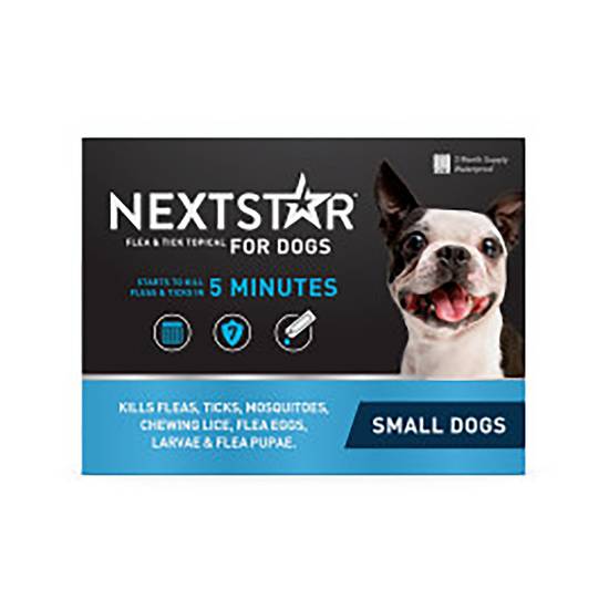 NextStar Fast Acting Flea & Tick Treatment Small Dog 5-22 lbs (Size: 3 Count)