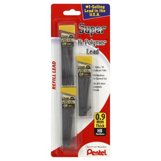 Pentel 0.9mm Thick High-Polymer Refill Lead