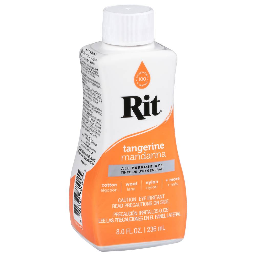 Rit All-Purpose Liquid Dye, Tangerine (8 fl oz)