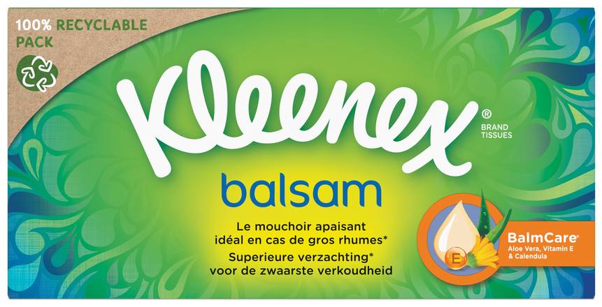 Kleenex - Mouchoirs boîte balsam