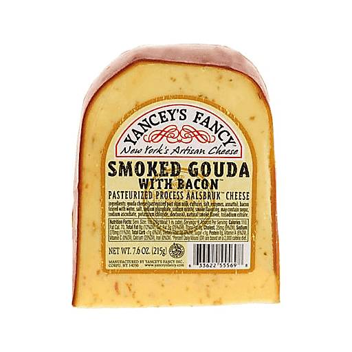 Order Yancey's Smoked Gouda W/Bacon 7.6oz food online from Everyday Needs by Gopuff store, Ladera Ranch on bringmethat.com