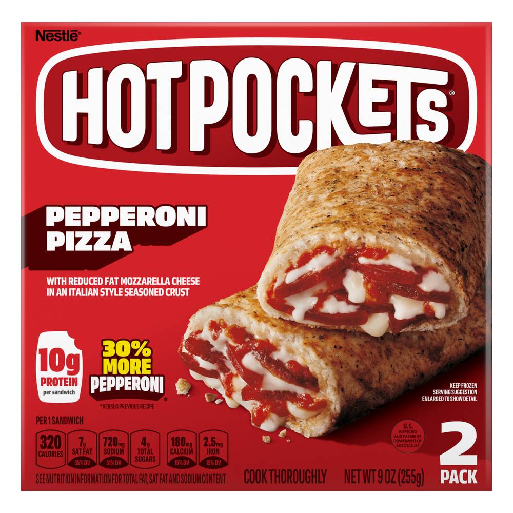 Hot Pockets Pepperoni Pizza in a Garlic Buttery Crust Sandwiches