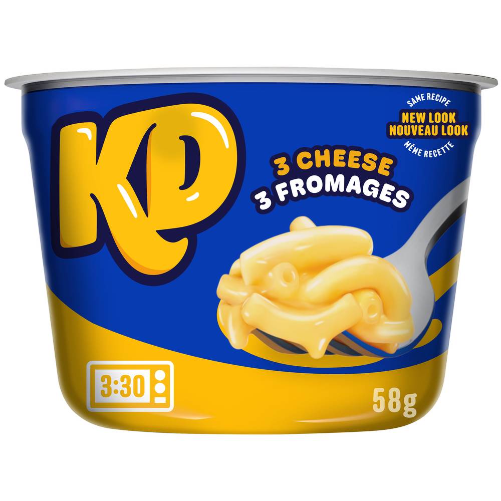 Kraft Dinner Triple Cheese Macaroni Snack Cup (58 g)