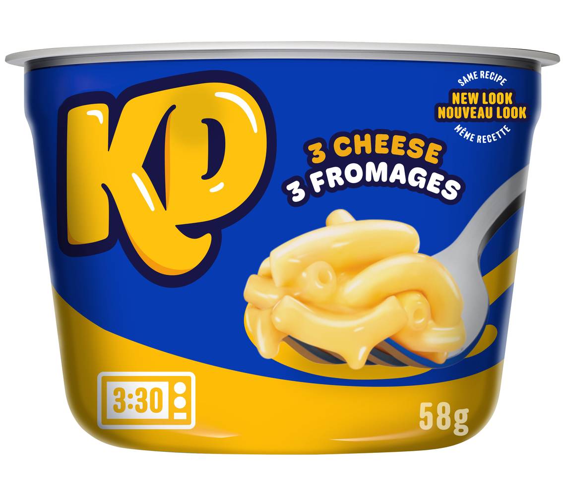 Kraft Dinner Triple Cheese Macaroni Snack Cup (58 g)