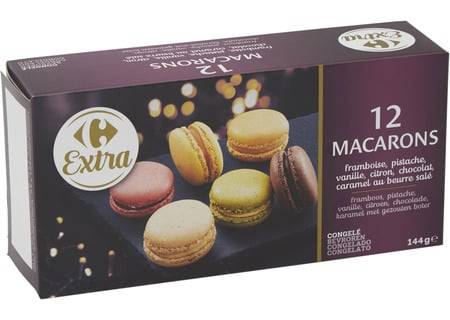 Carrefour Extra - Macarons assortiment (12 pièces)