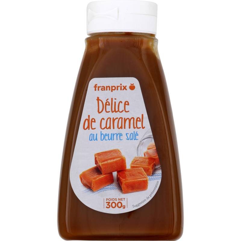 Caramel beurre salé à tartiner franprix 300g