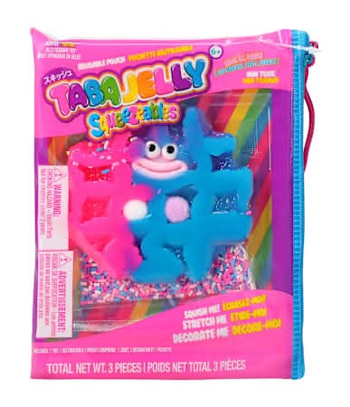 Taba Jelly™ Squeezeables Scented Jelly Squish Toy Pink/Blue Waffle