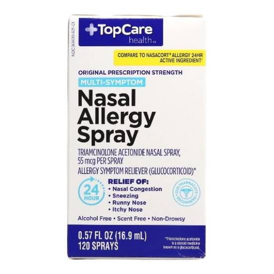 Topcare Nasal Allergy Spray 24 HR Multi-Symptom- Compare to Nasacort Allergy