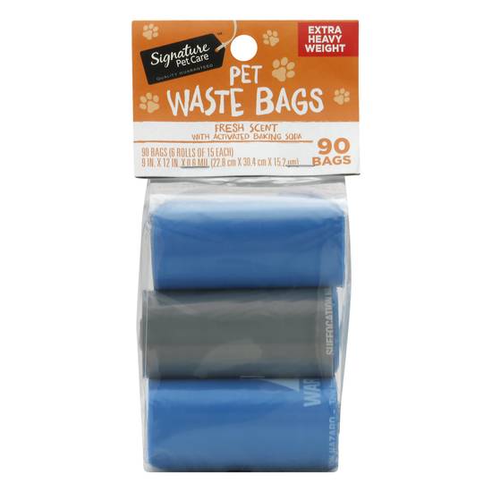 Signature Pet Care Extra Heavy Weight Fresh Scent Waste Bags (90 ct)