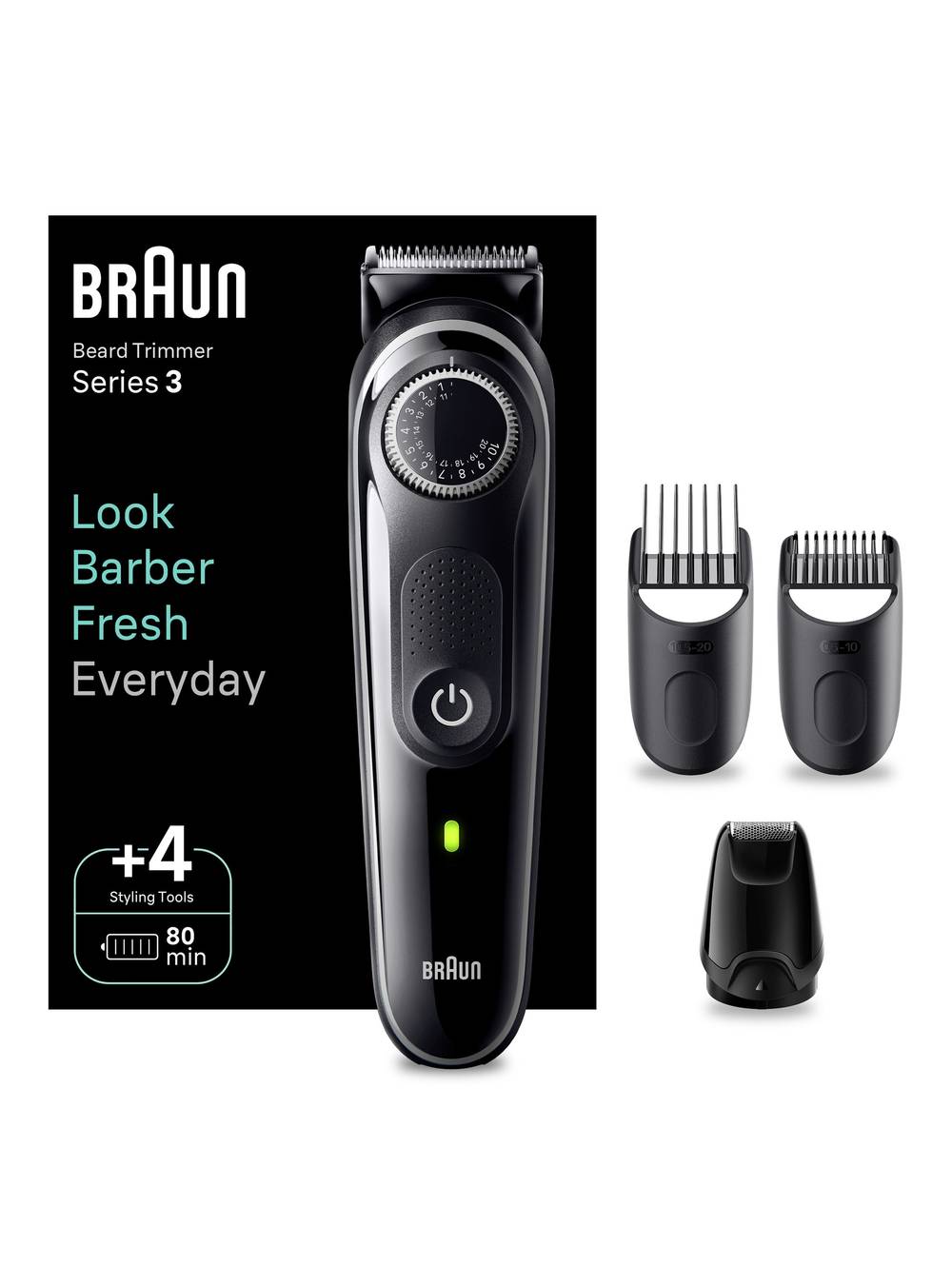 Braun recortadora de barba y pelo bt3440 hombre