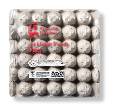 Good & Gather Fresh Grade a Eggs, Large (30 ct)