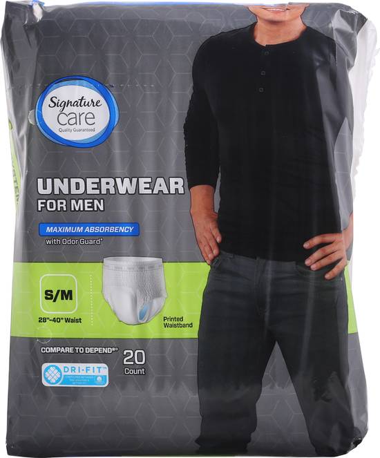 Signature Care Small/Medium Maximum Absorbency Underwear (20 ct)