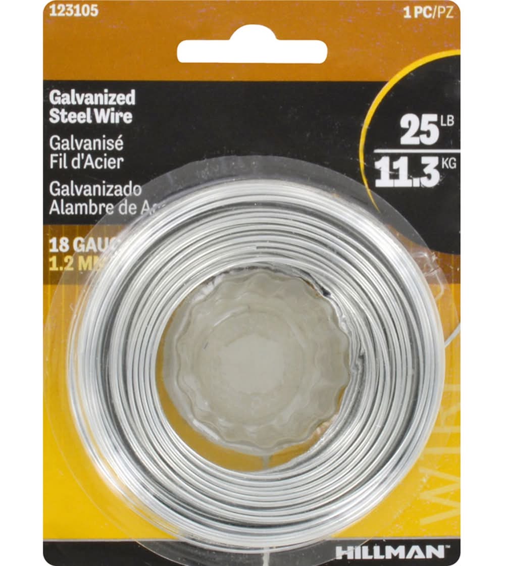 Hillman 110 Ft. L Galvanized Steel 18 Ga. Wire