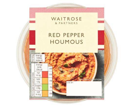 Waitrose & Partners Red Pepper Houmous 200g