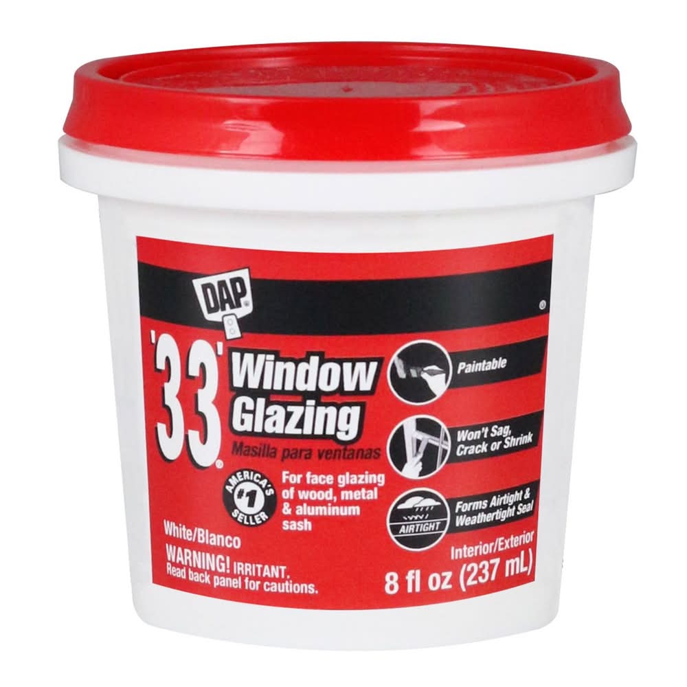 Dap White Glazing Compound 0.5 Pt
