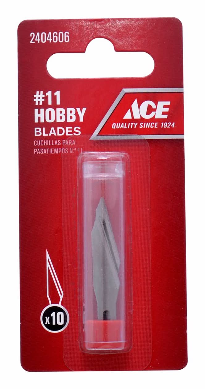 ACE Carbon Steel Heavy Duty Replacement Blade 1.6 In. L 10 Pk
