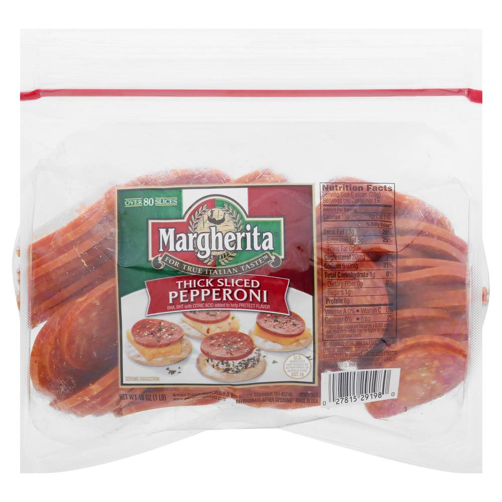 Margherita Thick Sliced Pepperoni (1 lbs)