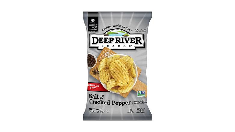 Deep River Snacks Salt & Cracked Pepper Kettle Cooked Potato Chips