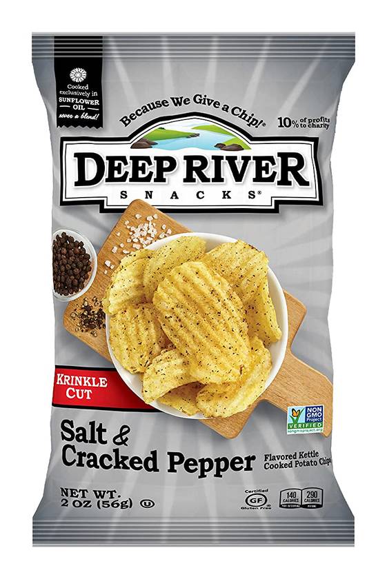 Deep River Snacks Salt & Cracked Pepper Kettle Cooked Potato Chips