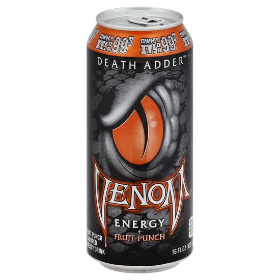 Venom Death Adder Energy Drink & Fruit Punch (16 fl oz)