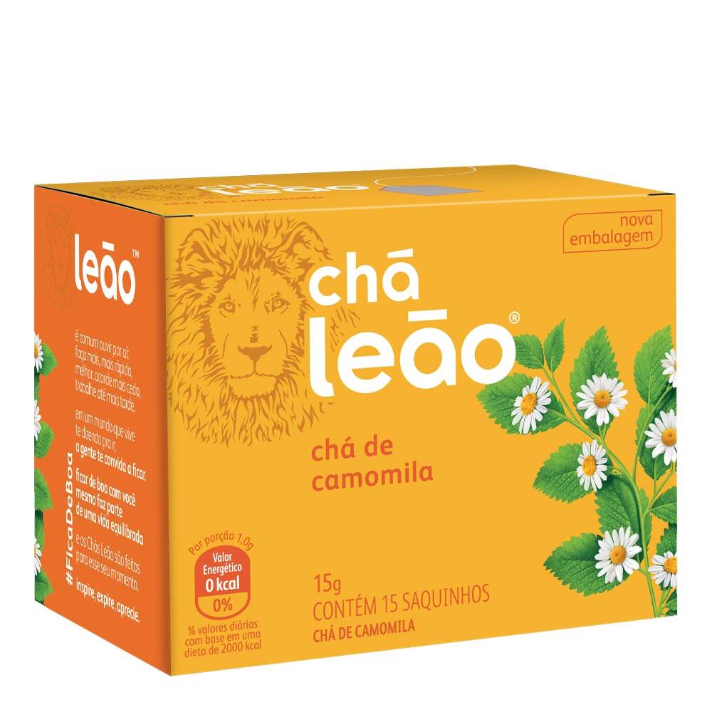 Chá Leão · Chá de camomila (15 g)