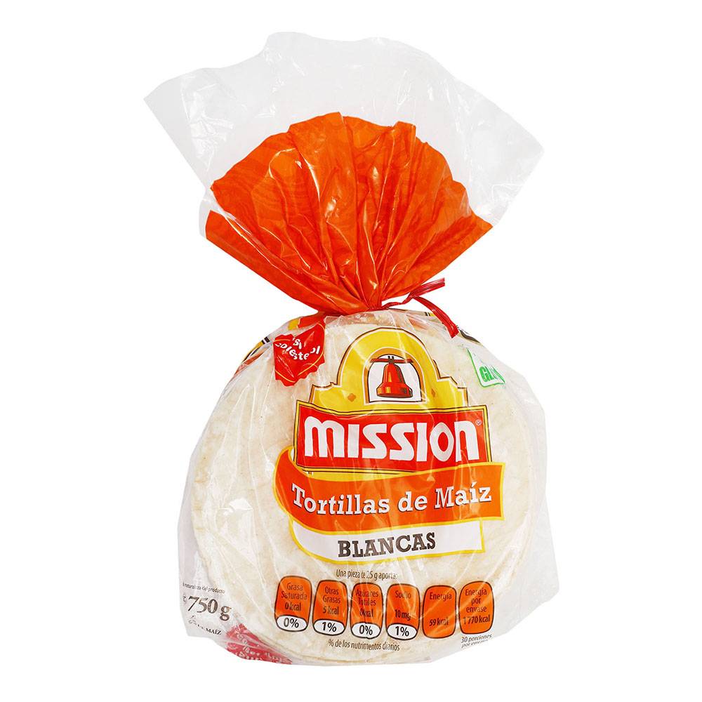 Mission tortillas de maíz blancas