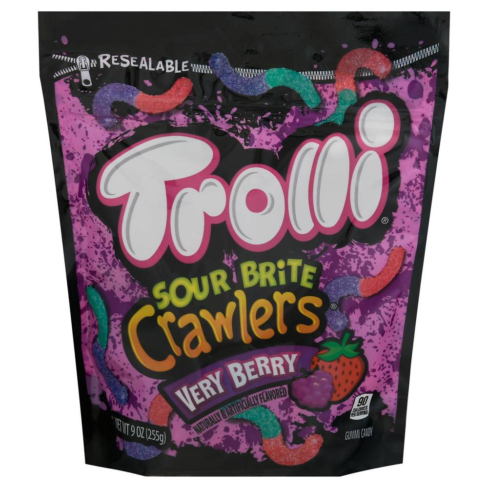 Trolli Sour Brite Crawlers Very Berry Gummi Candy (9 oz)