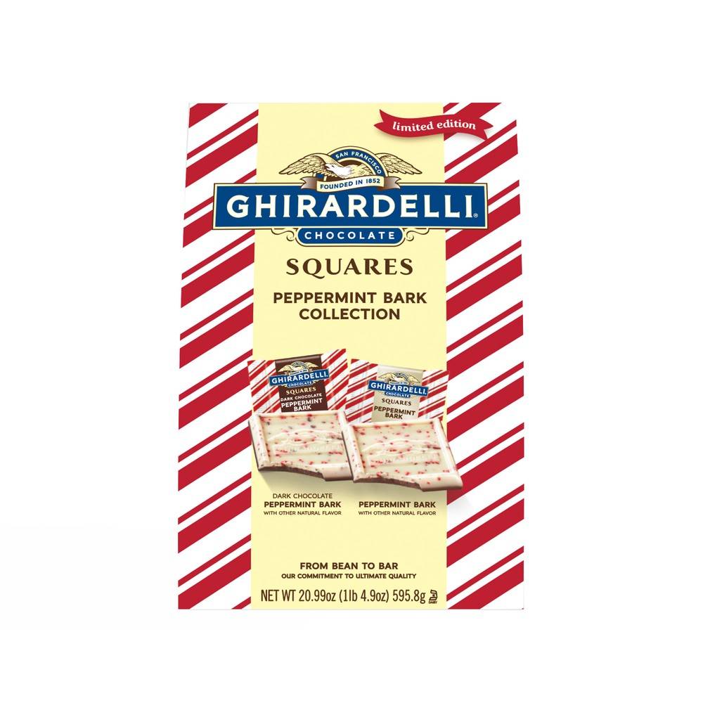 Ghirardelli Squares Peppermint Bark Collection (21 oz)